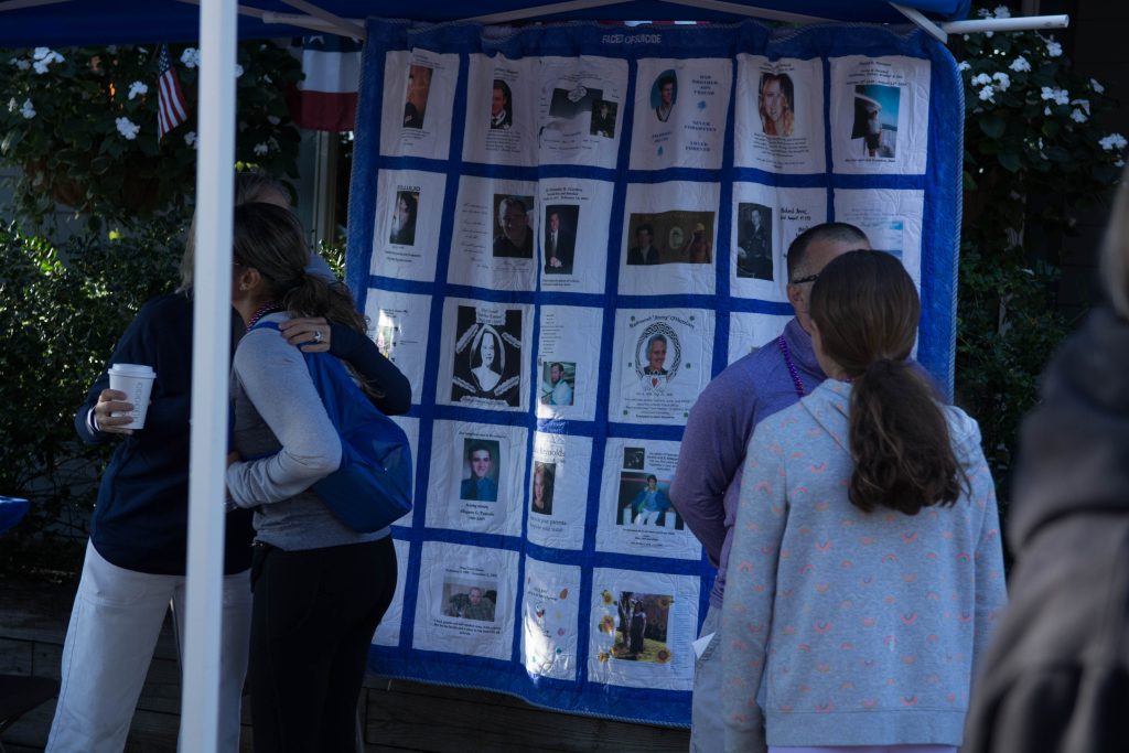 A quilt of those lost to suicide
